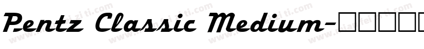 Pentz Classic Medium字体转换